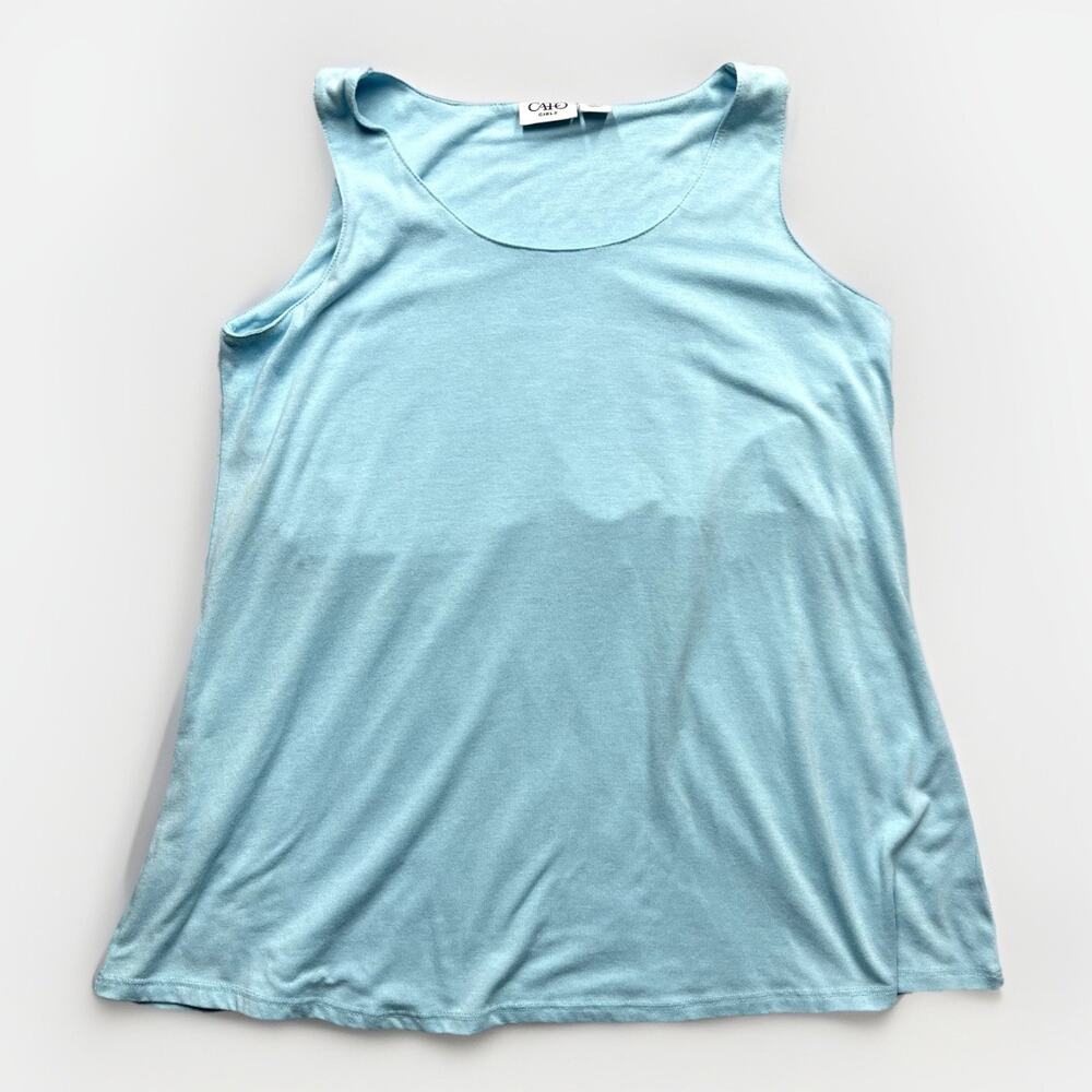 CATO Girls Tank Top XL Lightweight Tank Top Blue Stretch Double Layer Sleeveless